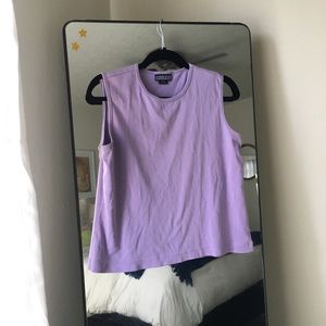 Lilac Sleeveless Shirt